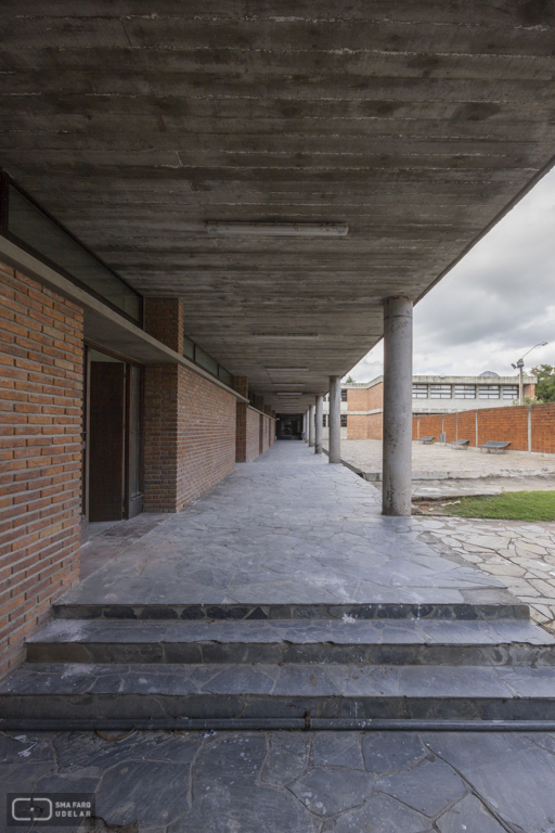 Liceo Nueva Helvecia, s/d Direccción gral. de Arquitectura MOP, Nueva Helvecia, Colonia, Uruguay, 1965. Foto Nacho Correa 2014