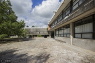 Liceo Nueva Helvecia, s/d Direccción gral. de Arquitectura MOP, Nueva Helvecia, Colonia, Uruguay, 1965. Foto Nacho Correa 2014