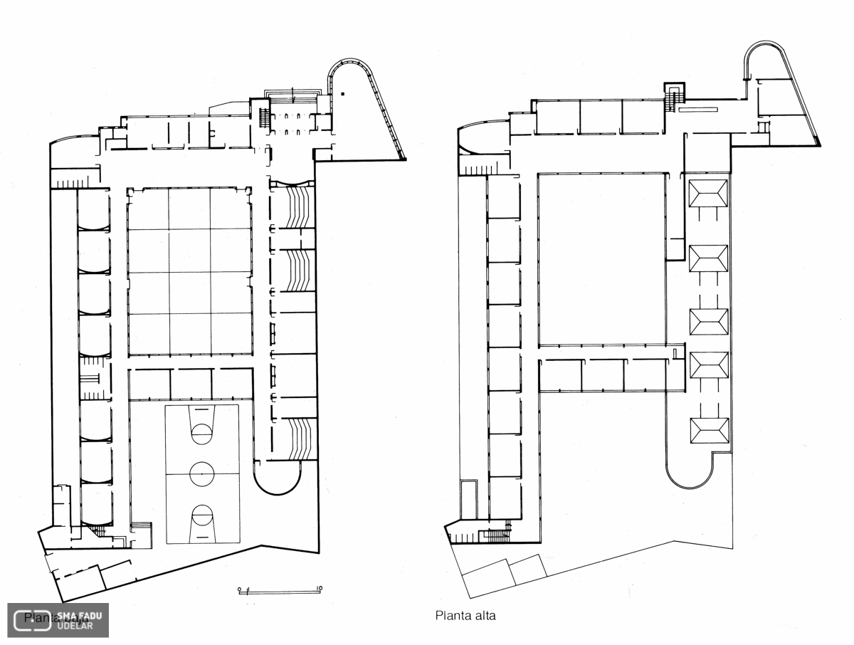 Liceo Nº 4 Juan Zorrilla de San Martín, Arq. P. DANERS, 1945, Montevideo. Tomado de Revista ELARQA