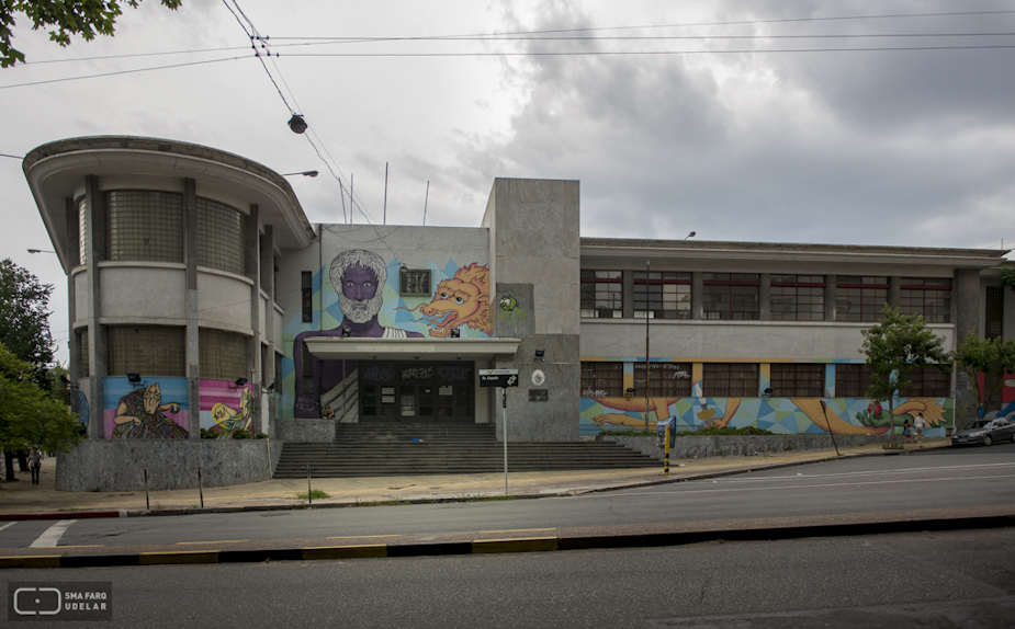 Liceo No 4 Juan Zorrilla de San Martin, arq. DANERS Pedro, 1945, Montevideo,  Foto: Andrea Sellanes 2014