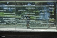 Memorial de los Desaparecidos, arqs. KOHEN Martha y OTERO Ruben, Parque Vaz Ferreira, Cerro, 1998 (concurso), Foto: Andrea Sellanes 2014