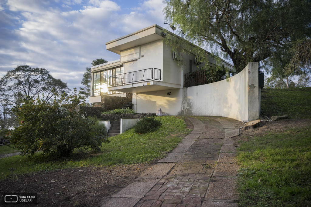 Vivienda Fernández Ambrosini, arq. RODRÍGUEZ FOSALBA, C. A., Salto, Uy. 1953. Foto: Nacho Correa 2016