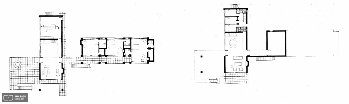 Vivienda Berlinghieri, Arq. A. Bonet, Punta Ballena, Maldonado, 1947. Imagen tomada de Revista ELARQA