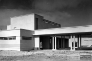 Oficinas Administrativas y Dependencia, arq. LORENTE ESCUDERO, R. , La Teja, Montevideo, Uy.1934. Foto: Archivo SMA, Donación Archivo personal del autor.