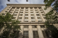 Edificio Administrativo Central ANCAP, arq. LORENTE ESCUDERO, R. , Montevideo, Uy. 1938. Foto:Nacho Correa.