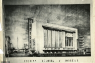 Cines Plaza y Central, arq. LORENTE ESCUDERO, R. , Centro, Montevideo, Uy. 1947. Foto: Archivo SMA Donación Archivo personal del autor.