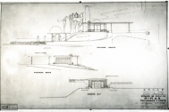 Estación de Servicio Minas ANCAP, arq. LORENTE ESCUDERO, R. , Minas, Lavalleja, Uy. 1950. Foto: Archivo SMA, Donación Archivo personal del autor.