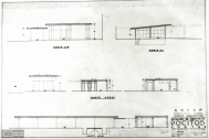 Estación de Servicio Rambla y Solano Antuña ANCAP, arq. LORENTE ESCUDERO, R. , Montevideo, Uy. 1949. Foto: Archivo SMA Donación Archivo personal del autor. Actualmente Demolido.