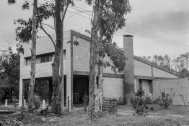 Vivienda Chilavert, arq. LORENTE ESCUDERO, R. , Bella Vista, Maldonado, Uy. 1957. Foto: Archivo SMA, Donación Archivo personal del autor.