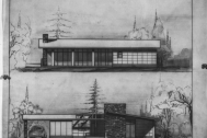 Vivienda Lorente “La Foret ”, arq. LORENTE ESCUDERO, R. , Punta del Este, Maldonado, Uy. 1947. Foto: Archivo SMA, Donación Archivo personal del autor.