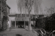 Vivienda Castiglioni, arq. LORENTE ESCUDERO, R. , La Blanqueada, Montevideo, Uy. 1948. Foto: Archivo SMA, Donación Archivo personal del autor.