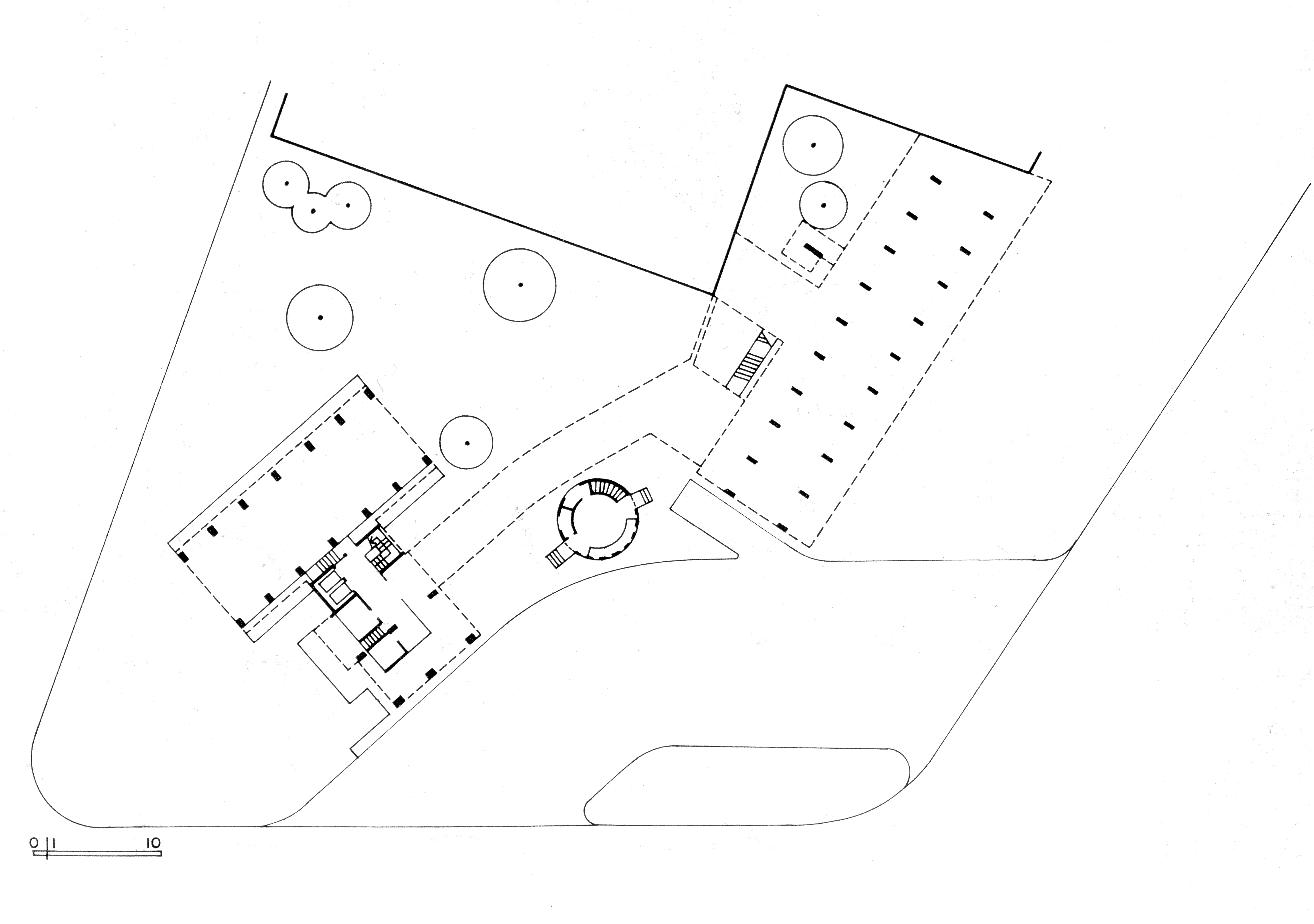 Vivienda de Apartamentos ANCAP, arq. LORENTE ESCUDERO R. , 1974. Origen: Monografía Rafael Lorente Escudero 1907-1992. Editorial Dos puntos. Montevideo, 1993.