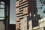 Vivienda de Apartamentos ANCAP, arq. LORENTE ESCUDERO Rafael, 1970, Foto: Archivo SMA