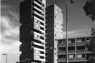 Vivienda de Apartamentos ANCAP, arq. LORENTE ESCUDERO Rafael, 1970, Foto: Archivo SMA Donación Archivo personal del autor.