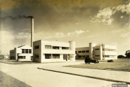 Laboratorios y Oficinas, arq. LORENTE ESCUDERO, R. , La Teja, Montevideo, Uy. 1935. Foto: Archivo SMA, Donación Archivo personal del autor.