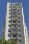 Edificio 14 de Mayo, arqs. ARBELECHE, B. - CANALE, M. Montevideo, Uy. 1947. Foto: Ignacio Campos 2017.