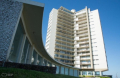 Edificio de apartamentos Opus Alpha, arq. ANGELERI, Orestes, Punta del Este, Maldonado, Uy. 1962. Foto: Sofía Ghiazza 2019.